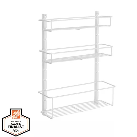 NIB Everbilt 3 Tier Spice Cabinet Rack Space Savings Organizer - Picture 2 of 2